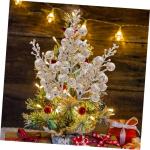 10st Weihnachts-beerenimitat Weihnachtstannenzweig Weihnachtsbaum Beere Am Zweig Beeren-dekor Weihnachtspicks Für Baum Weihnachtsblumenstiele Weihnachtsbeerenzweige Trimmen Schaum