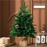 Mini-Weihnachtsbaum aus PE, gemischt, für den Schreibtisch, Weihnachtsbaum, Schneebaum, Ornament, Party-Ankleide, luxuriöses Weihnachtszubehör (Farbe: A, Größe: 90 cm)