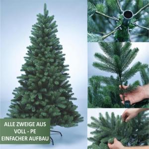 Premium kerstboom 180 cm, natuurgetrouw - kunstkerstboom - in spuitgietproces gemaakt - nepboom - PE-kerstboom