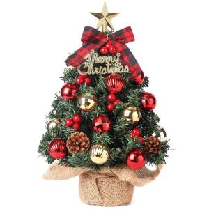 Mini kerstboom kleine kerstboom met verlichting LED tafel kerstboom klein kunstmatig versierd voor Kerstmis decoratie 60 cm
