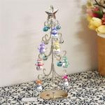 Gepersonaliseerde Sneeuwpop Familie Boom Kristal Boom met Naam Metalen Kerstboom Xmas Kristal Boom Verjaardag Kerst Decoratie Geschenken Stijl 4-1