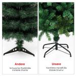 Kunstkerstboom met metalen standaard 150 cm/180 cm/210 cm/240 cm groen 210cm groen