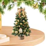 Christmas Tree Miniature, Small Artificial Christmas Tree, Tabletop Christmas Tree, Christmas Tree Ornaments, Miniature Christmas Tree Decor, Holiday Tree for Tabletop, Christmas D
