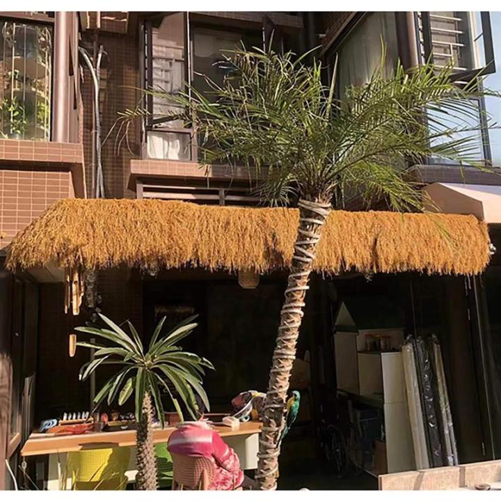 Künstliches Strohdach,Künstliche Mexikanische Strohrolle,Kunststoff Palmdach Paneele,Feuerfeste Künstliche Strohfliesen,Gefälschtes Stroh,Synthetisches Palmenstroh,für Garten 