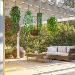 4 stuks kunsthangplanten, 55-80 cm hanger, met pot, kunststof hangende planten voor bruiloft, tuin, huis, balkon, decoratie