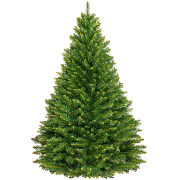 Künstlicher Weihnachtsbaum mit Christbaumständer 220 cm Naturgetreu Dichte Zweige PVC Skandinavische Fichte In EU Hergestellt
