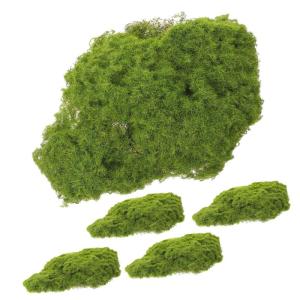 5st Mooshaut-moosblock Moosiges Blockdekor Gartengestaltung Requisite Gefälschte Moosfelsen DIY Künstlicher Moosblock Feengarten-kit Kunstmoosblock Gefälschter Moosblock Plastik