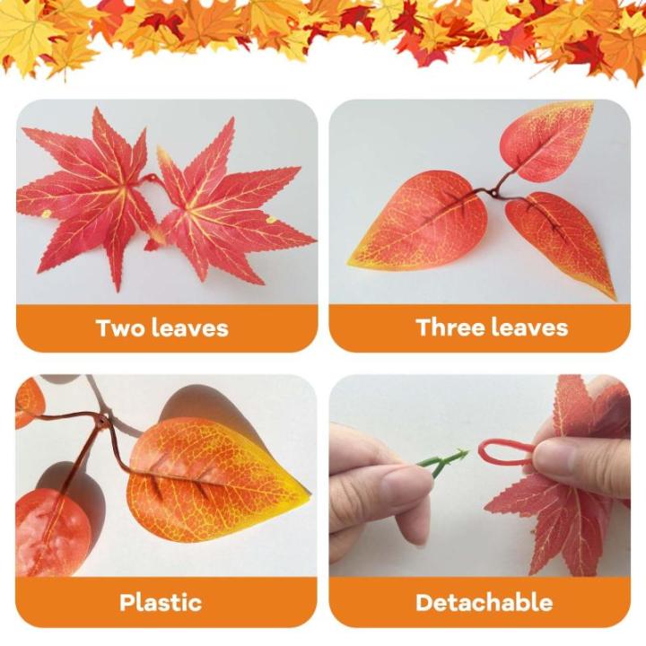 2 stuks kunstmatige hangplanten, 100 cm, herfst, kunstplant, hangende klimop, , plastic planten, kunststof, herfstdecoratie, herfst, bladeren, hangende planten voor buiten en