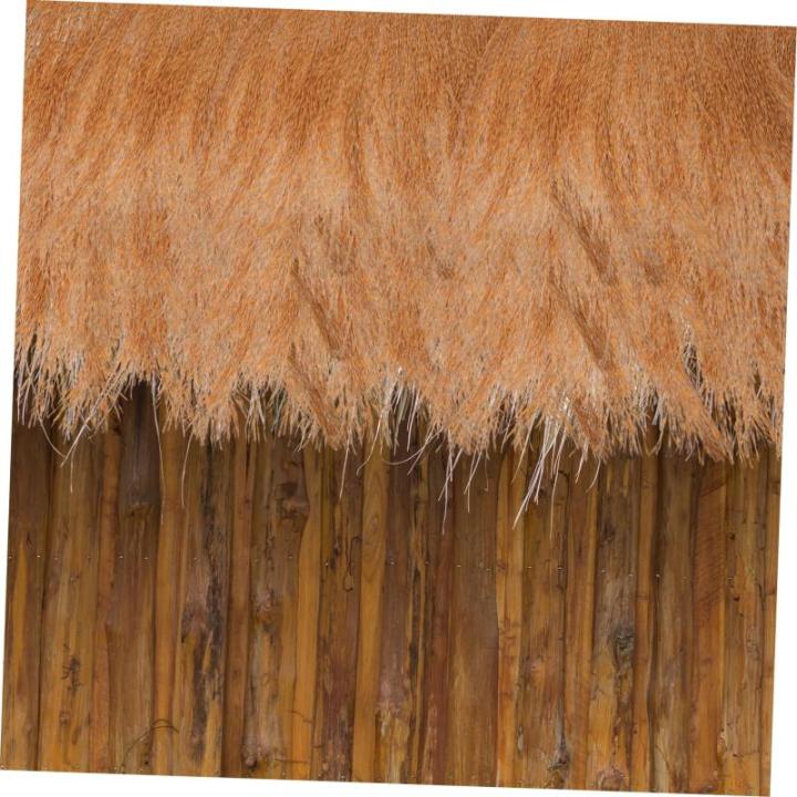 3 Stück Simuliertes Strohrasen Dekor Lebensechtes Strohdach Künstliches Strohdach Gartenhütte Grasdach Künstliches Strohdach Mexikanisches Strohdach Simulationsstrohdach