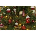 80-pack geassorteerde onbreekbare kerstbalversieringen set decoratieve Hangers met herbruikbaar handgeschenkpakket voor kerstboom