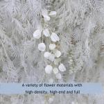 Weißer Raureif, Künstliche Blume, Hintergrund, Wandtuch, Hintergrund, Blumenwand, Blumenarrangement, Blumen-Wandpaneel-Set, Seiden-Hortensie-Blumenpaneel Für Fotohintergrund, Ho