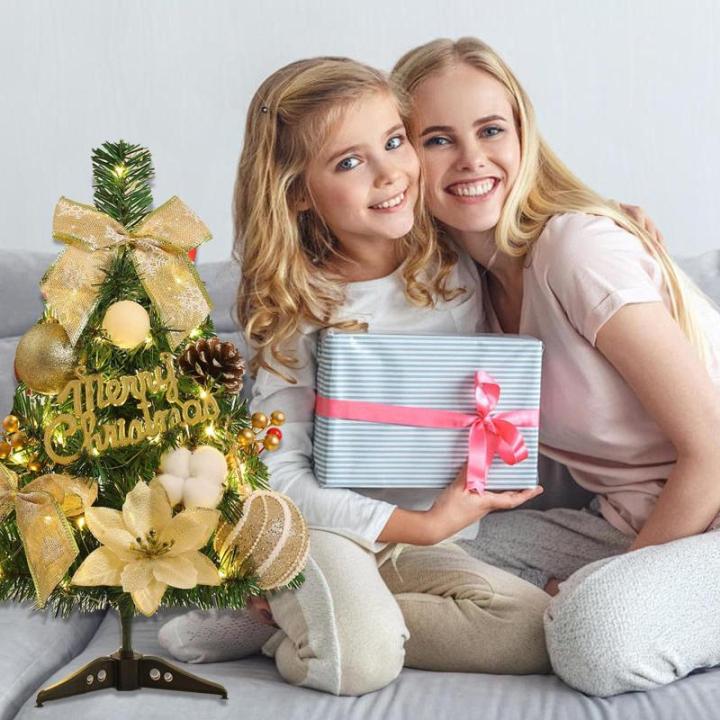 Kerstboom met verlichting 45 cm lichtketting kerstboom mini kerstboom kunstmatige kerstboom kerstdecoratie tafel kerstboom kerstcadeaus