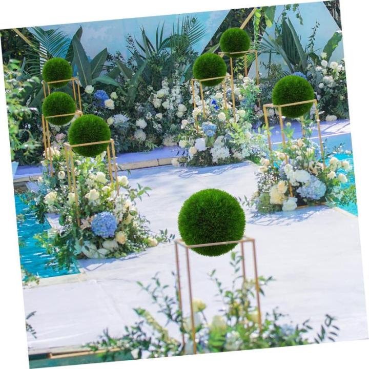 6st Blumenarrangement Rahmen Stütze Für Künstliche Pflanzen-Topiary-Kugeln Bälle Rack Blumenregalhalterkäfig Liner Formschnitt-kugelhalter Buchsbaum Dekor Babywiege Green Plas