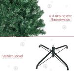 kerstboom met metalen standaard 631 takpunten groen Ø 81 x 210 h cm