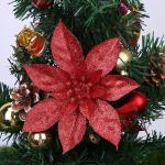 Weihnachtsblumen Künstlich-Christmas Decorations-Weihnachtsdeko Blumen-Weihnachtsschmuck Weihnachtsstern Künstlich Kunstblumen Weihnachten Weihnachtskugeln Christbaumschmuck 2024