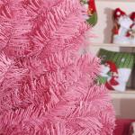 Leichter Tisch-Weihnachtsbaum mit Ständer for kleine Weihnachtsdekoration, PVC-Tannenbaum, Kleiner Weihnachtsbaum, mehrfarbiger künstlicher Weihnachtsbaum(Pink,60cm/2ft)