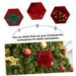 21 STK künstliche Blumen künstliche blüten Artificial künstliche weihnachtsblume Weihnachtsgirlanden blühen künstliche Pflanzen drinnen Weihnachtsdekorationen DIY Deko