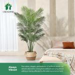 Kunstpalm, 170 cm, grote kunstplant in pot, kunststof palm, ziet eruit als een echte plant, decoratie voor woonkamer, balkon, slaapkamer, kantoor, cadeau voor een housewarming (2 s