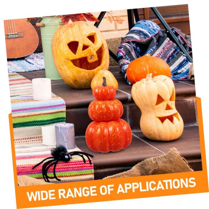 Schaumkürbis Kürbisse Im Herbst Ernten Simuliertes Kürbismodell Halloween-kürbis-Ornamente Simulationskürbis Schaumstoff-kürbis-Ornament Kürbis Fallen Erntedekor Kürbiskern