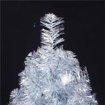 Leichter Tisch-Weihnachtsbaum mit Ständer for kleine Weihnachtsdekoration, PVC-Tannenbaum, Kleiner Weihnachtsbaum, mehrfarbiger künstlicher Weihnachtsbaum(Silver,60cm/2ft)