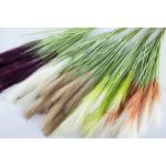 5 stks Kunstbloemen, Pampas Gras Larg Ascendant Gras Nep Bloemen Gras voor Bruiloft Boeketten Home Party Hotel Centerpieces Decoraties, Oranje