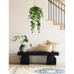 Kunstplant van 80 cm, hangende , net echt, met hangpot, voor tuin, indoor, outdoor, decoratie, wijnstok, groene plant, kunstmatig voor bruiloft, keuken, tuin, feest, wanddecoratie