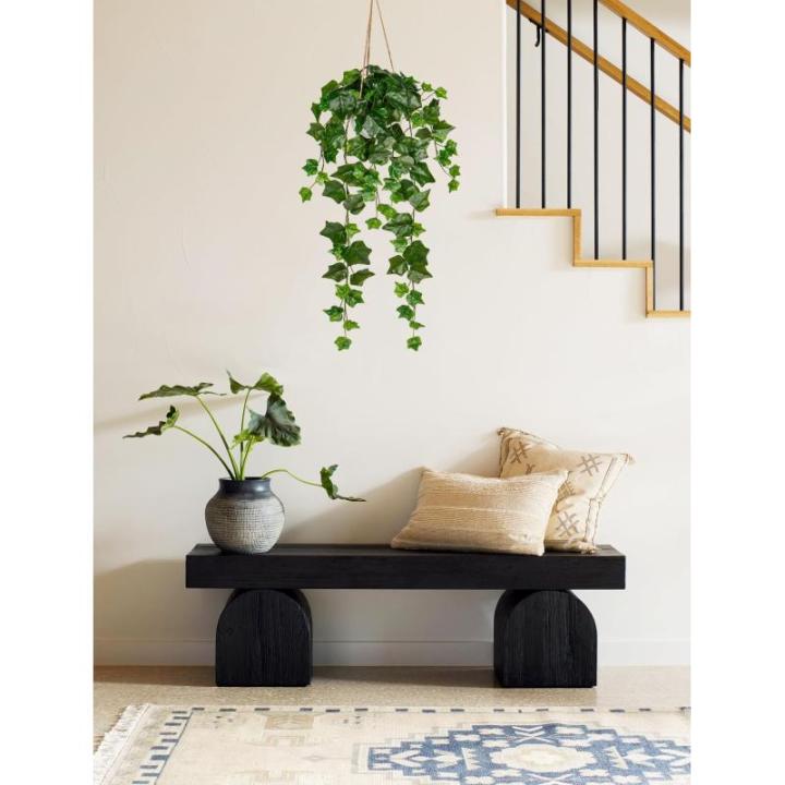 Kunstplant van 80 cm, hangende , net echt, met hangpot, voor tuin, indoor, outdoor, decoratie, wijnstok, groene plant, kunstmatig voor bruiloft, keuken, tuin, feest, wanddecoratie