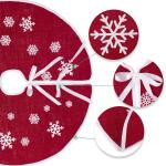 75 cm kerstboomrok rood jute kerstboomtapijt ornamenten decoratie voor Kerstmis
