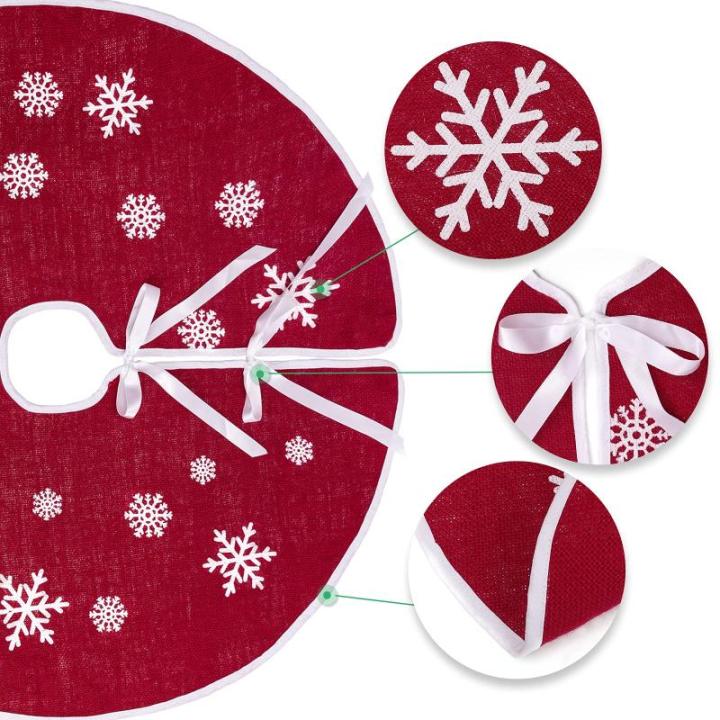 75 cm kerstboomrok rood jute kerstboomtapijt ornamenten decoratie voor Kerstmis