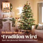 Pure Living Kunstkerstboom, 215 cm, natuurgetrouwe spuitgietelementen, kunstkerstboom met houten standaard en opbergtas