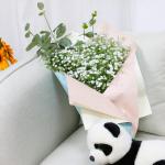 Orla , baby, adem bloemen, plastic bloemen, boeketten, faux bloemenstelen, valse sluierkruid, planten, bloemen voor bruiloften, woondecoratie, wit, 10 stuks