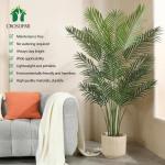 Kunstpalm, 170 cm, grote kunstplant in pot, kunststof palm, ziet eruit als een echte plant, decoratie voor woonkamer, balkon, slaapkamer, kantoor, cadeau voor een housewarming (1 s