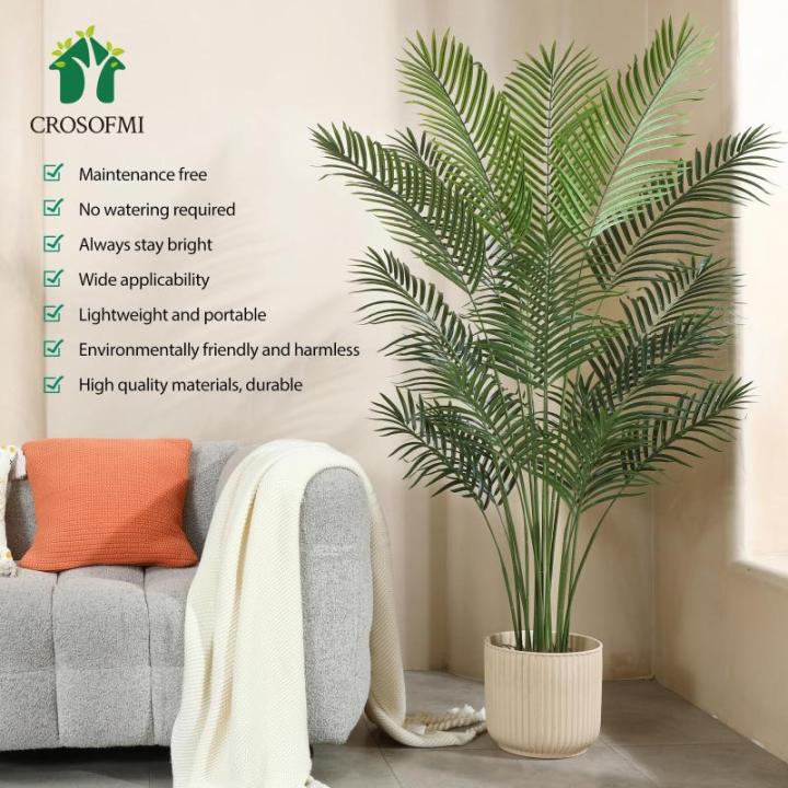 Kunstpalm, 170 cm, grote kunstplant in pot, kunststof palm, ziet eruit als een echte plant, decoratie voor woonkamer, balkon, slaapkamer, kantoor, cadeau voor een housewarming (1 s