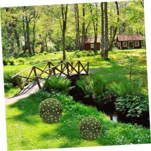4 Stück Grasballständer Grasrahmengestell Halter für Blumengraskugeln Blumenarrangement Ballständer Garten Dekoration Gartenversorgung dekorativer Blumenrahmen Plastik Green