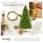 Künstlicher Weihnachtsbaum, naturgetreuer Tannenbaum künstlich mit Spritzguss- und PVC-Nadeln, biegbare Tannenzweige, pflegeleicht, Weihnachtsbaum künstlich als Weihnachtsdeko -