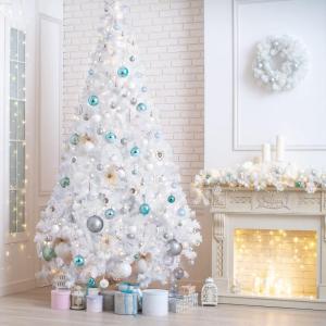 Kunstkerstboom, 210 cm, kunstdennenboom, met handschoenen en metalen standaard, kerstboom als kerstdecoratie voor binnen