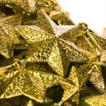 Slinger met sterren - Kerstslinger - Sterrenslinger voor kerstdecoratie - Kerstdecoratie voor kerstboom - 500 cm (Set02 - goudkleurig/sterren)