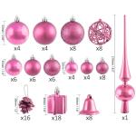 Set met boompiek, 101-delig, kerstboomversiering
