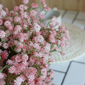 12 stuks Gypsophila-, boeket, bloemstukken voor decoratie (roze)
