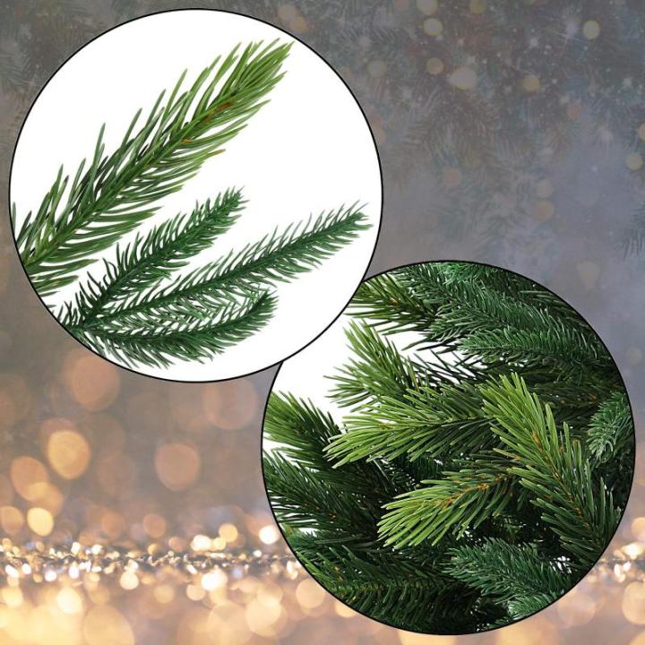 Kerstboom Luxe 210 cm medium groen/douglas Kunstkerstboom PE/PVC Mix Kunstmatige Dennenboom