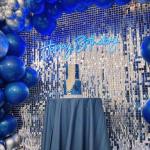 Shimmer Wall Backdrop Silver - Pailletten 24 Panels Glitter Bling Hintergrund Dekorationen 3D Wandpaneel für Party Geburtstag Hochzeit Verlobung Jahrestag Babyparty
