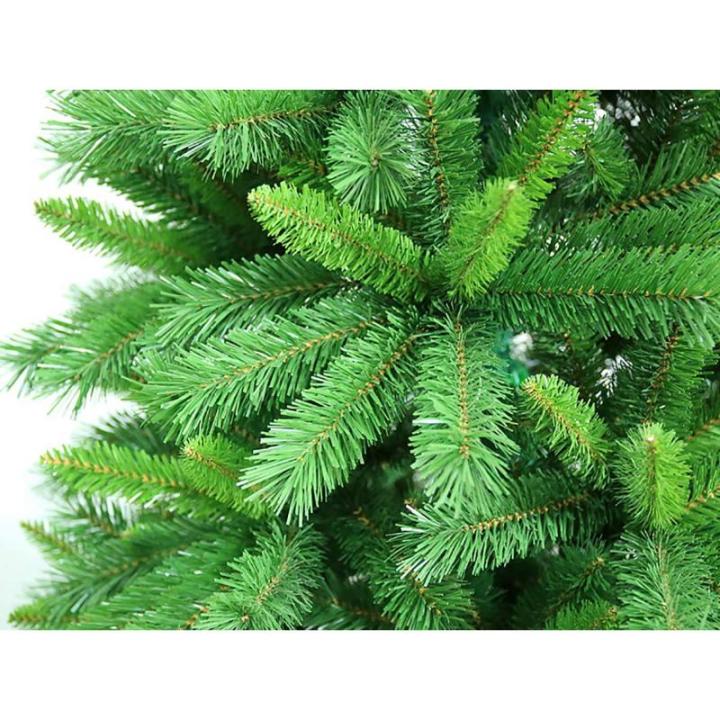 Künstlicher 4 5 6 7 8 Fuß großer Weihnachtsbaum, hochwertiger unbeleuchteter Weihnachtsbaum mit Scharnier und Metallständer, einfache Montage, für drinnen und draußen, 240 cm
