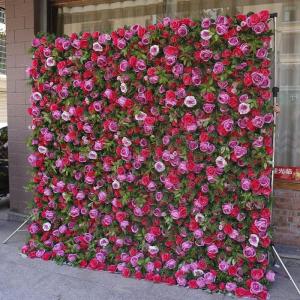 Blumen-Wandpaneel-Set, Künstlicher Wandblumen-Hintergrund, 3D-Seiden-Hortensien-Rosen-Blumenpaneel Für Fotohintergrund, Zuhause, Party, Hochzeit, Hintergrunddekoration(2M*3M)
