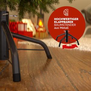 Kerstboom Kunstmatig 1057 Tips Metalen Voet 240 cm PVC Dichte Takken Kerstboom Groen