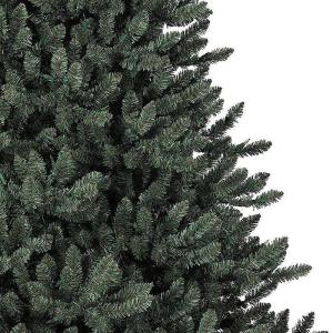 Künstlicher Fichten-Weihnachtsbaum, unbeleuchtet, dichter, realistischer PVC-Weihnachtsbaum for die Innen- und Bürodekoration im Freien, hochwertiger klassischer Baum mit Metalls