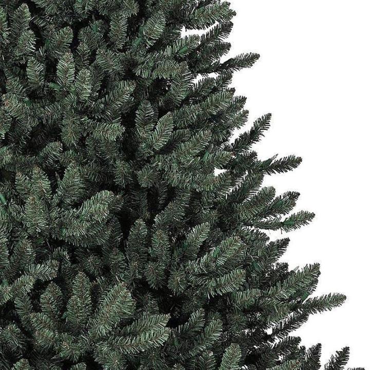 Künstlicher Fichten-Weihnachtsbaum, unbeleuchtet, dichter, realistischer PVC-Weihnachtsbaum for die Innen- und Bürodekoration im Freien, hochwertiger klassischer Baum mit Metalls