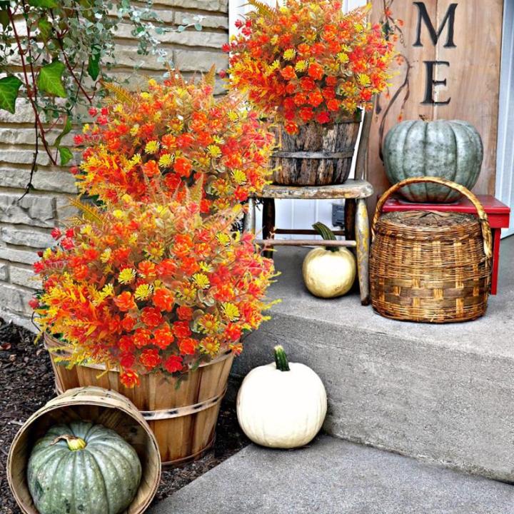 12 stuks , , planten, decoratie, bloemen, outdoor, uv-bestendig, voor kantoor, pot, tuin, veranda decoratie