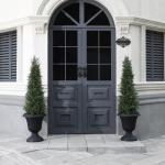 Kunstplant ceder 120 cm in pot, coniferen kunstmatig outdoor UV beschermd voor huis woonkamer tuin veranda decoratie (2 stuks)