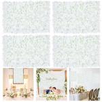 Weiße Blumen-Wandpaneele – 4 Stück Blumen-Wandpaneele Hortensien, Wanddekoration für Hochzeit, Party, Brautparty, Schlafzimmer, 7,6 m x ft