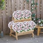 10 bundels kunstbloemen zoals echt balkon, kunstbloemen, buiten, uv-bestendig, weerbestendig, kunstbalkonplanten, balkonbloemen voor huis, vensterbank, bruiloft, decoratie (wit)